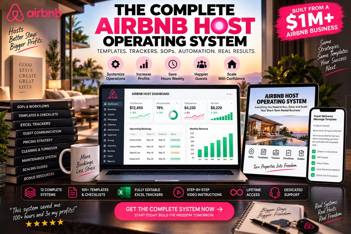From Airbnb Host to $1M+ Profit — The Complete Operating System I Used to Scale